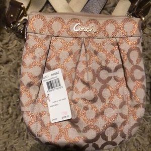 Rosegold COACH cross-body bag 42531
